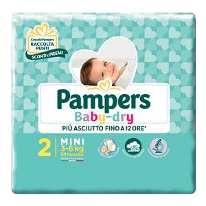 PAMPERS BABY DRY MINI 24 PEZZI