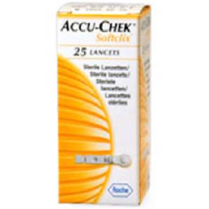 ACCU-CHEK SOFTCLIX LANCETTE 25 LANCETTE