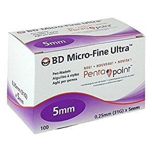 BD AGHI PENNA PER INSULINA 31 GR - 5MM 100 PEZZI