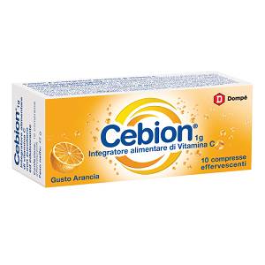 CEBION EFFERVESCENTE VITAMINA C GUSTO ARANCIA 10 COMPRESSE