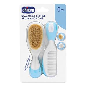 CHICCO SPAZZOLA E PETTINE AZZURRO