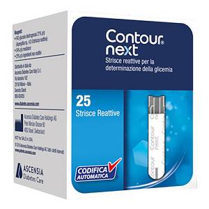 CONTOUR NEXT GLICEMIA 25STRISCE