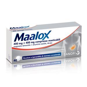 MAALOX 40COMPRESSEMASTICABILI 400MG+400MG