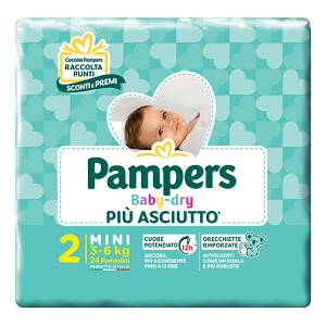 PAMPERS BABY DRY MIDI 20 PEZZI