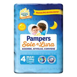 PAMPERS SOLE&LUNA MAXI 17PZ